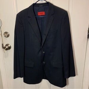 Hugo Boss Ados Virgin Wool Button Pinstripe Business Sport Coat Blazer Jacket